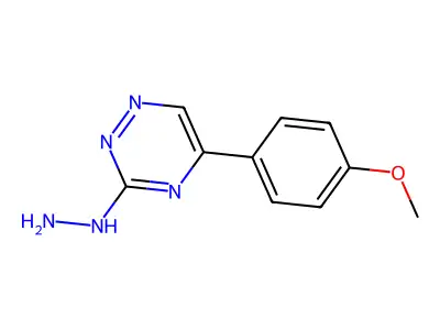 as-Triazine, 3-hydrazino-5-(4-methoxyphenyl)- structure