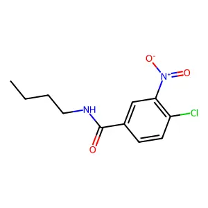 N-butyl-4-chloro-3-nitrobenzamide structure