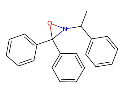 3,3-Diphenyl-2-(1-phenylethyl)-1,2-oxaziridine structure