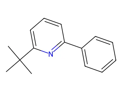 Pyridine, 2-(1,1-dimethylethyl)-6-phenyl- structure