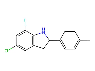 5-Chloro-7-fluoro-2-(p-tolyl)indoline structure