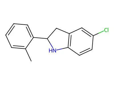 5-Chloro-2-(o-tolyl)indoline structure