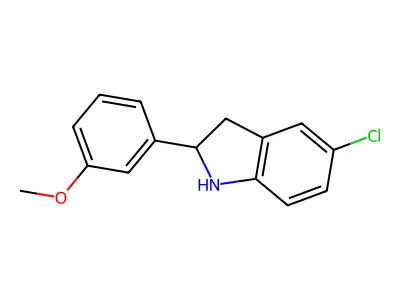 5-Chloro-2-(3-methoxyphenyl)indoline structure