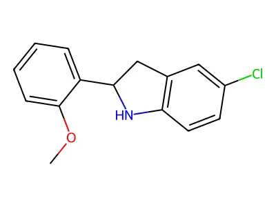 5-Chloro-2-(2-methoxyphenyl)indoline structure