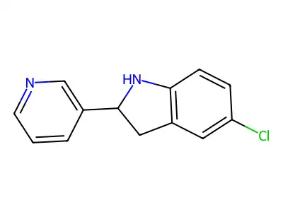 5-Chloro-2-(pyridin-3-yl)indoline structure
