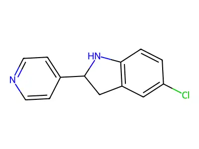5-Chloro-2-(pyridin-4-yl)indoline structure
