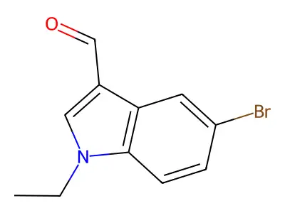 5-bromo-1-ethyl-1H-indole-3-carbaldehyde structure