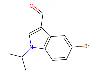 5-Bromo-1-(1-methylethyl)-1H-indole-3-carboxaldehyde structure
