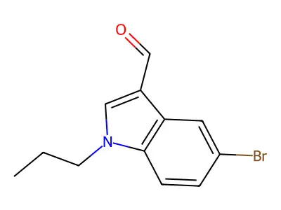 5-bromo-1-propyl-1H-indole-3-carbaldehyde structure