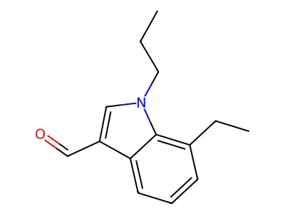 7-Ethyl-1-propyl-1H-indole-3-carbaldehyde structure