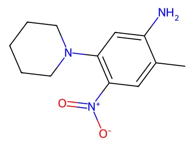2-Methyl-4-nitro-5-(piperidin-1-yl)aniline structure