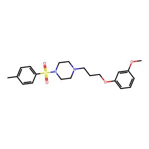 1-[3-(3-Methoxyphenoxy)propyl]-4-(4-methylphenyl)sulfonylpiperazine structure
