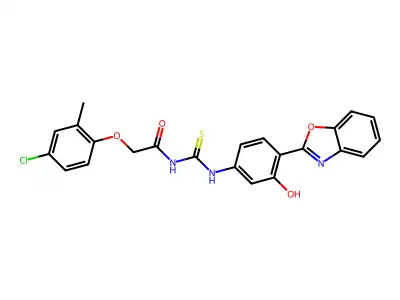 Acetamide,N-[[[4- -3-hydroxyphenyl]amino]thioxomethyl]-2- - structure