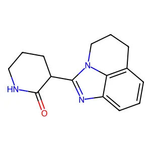 3-(1,3-Diazatricyclo[6.3.1.04,12]dodeca-2,4,6,8(12)-tetraen-2-yl)piperidin-2-one structure