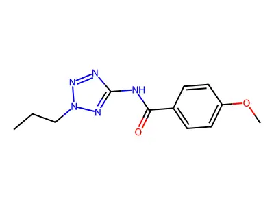 4-methoxy-N-(2-propyltetrazol-5-yl)benzamide structure