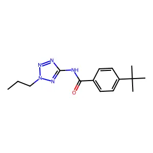 4-tert-butyl-N-(2-propyltetrazol-5-yl)benzamide structure