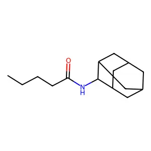 N-(2-adamantyl)pentanamide structure