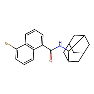 N-(2-adamantyl)-5-bromonaphthalene-1-carboxamide structure