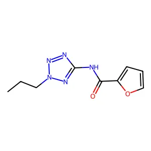 N-(2-propyltetrazol-5-yl)furan-2-carboxamide structure