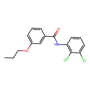 N-(2,3-dichlorophenyl)-3-propoxybenzamide structure