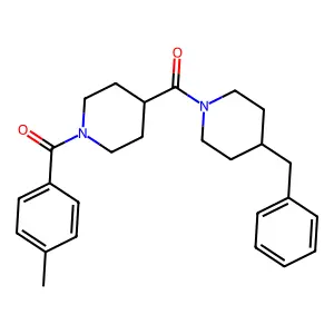 (4-Benzylpiperidin-1-yl)-[1-(4-methylbenzoyl)piperidin-4-yl]methanone structure