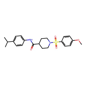 N-(4-Isopropylphenyl)-1-((4-methoxyphenyl)sulfonyl)piperidine-4-carboxamide structure