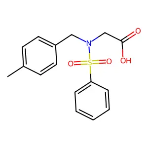 N-(4-methylbenzyl)-N-(phenylsulfonyl)glycine structure