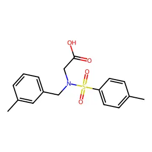 N-(3-methylbenzyl)-N-[(4-methylphenyl)sulfonyl]glycine structure
