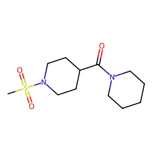 (1-Methylsulfonylpiperidin-4-yl)-piperidin-1-ylmethanone structure