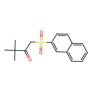 3,3-Dimethyl-1-naphthalen-2-ylsulfonylbutan-2-one structure