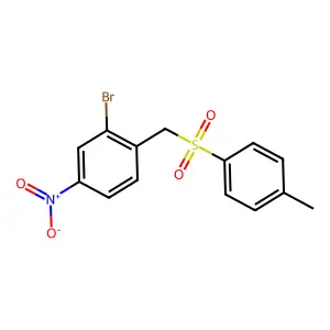 2-Bromo-1-[(4-methylphenyl)sulfonylmethyl]-4-nitrobenzene structure
