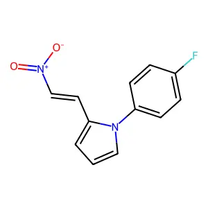 1H-Pyrrole, 1-(4-fluorophenyl)-2-(2-nitroethenyl)- structure