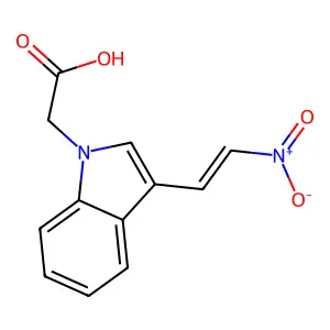 1H-Indole-1-acetic acid, 3-(2-nitroethenyl)- structure