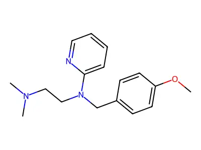 Mepyramine maleate salt structure