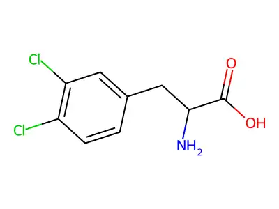 3,4-Dichloro-L-phenylalanine structure