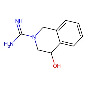 3,4-dihydro-4-hydroxy-2(1H)-Isoquinolinecarboximidamide structure