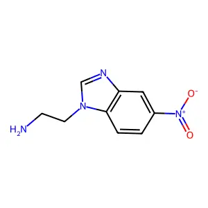 Benzimidazole, 1-(2-aminoethyl)-5-nitro- structure