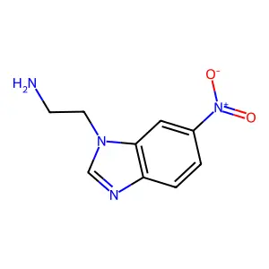 Benzimidazole, 1-(2-aminoethyl)-6-nitro- structure