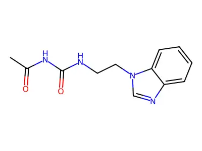 Urea, 1-acetyl-3-(2-(1-benzimidazolyl)ethyl)- structure