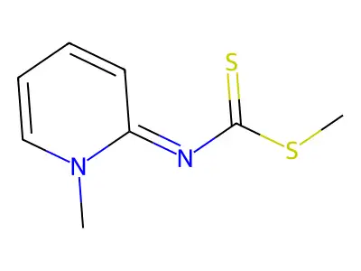methyl N-(1-methyl-2-pyridinylidene)carbamodithioate structure