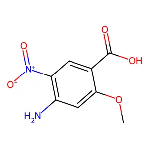4-Amino-2-methoxy-5-nitrobenzoic acid structure