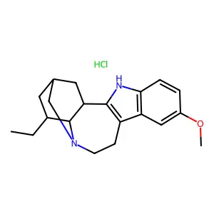 Ibogaine hydrochloride structure