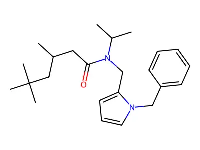 N-[(1-Benzyl-1H-pyrrol-2-yl)methyl]-3,5,5-trimethyl-N-(propan-2-yl)hexanamide structure