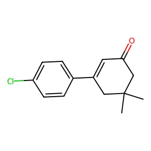 5,5-Dimethyl-3-(4-chlorophenyl)cyclohex-2-en-1-one structure