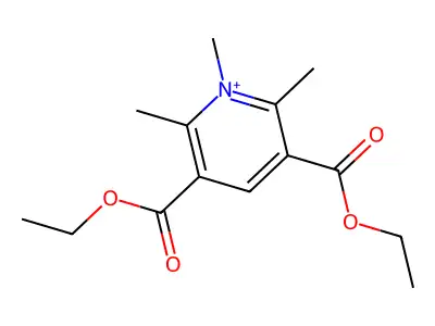 Pyridinium, 3,5-bis(ethoxycarbonyl)-1,2,6-trimethyl- structure