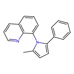 8-(2-methyl-5-phenyl-1H-pyrrol-1-yl)quinoline structure