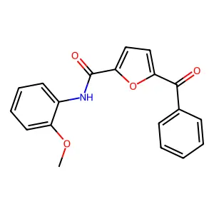 5-benzoyl-N-(2-methoxyphenyl)furan-2-carboxamide structure