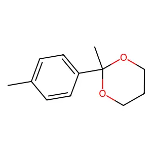 2-Methyl-2-(4-methylphenyl)-1,3-dioxane structure