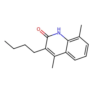 3-butyl-4,8-dimethyl-1H-quinolin-2-one structure