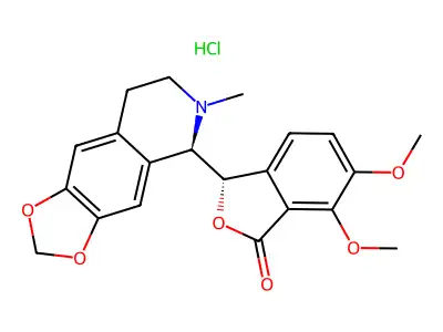 Hydrastine hydrochloride structure